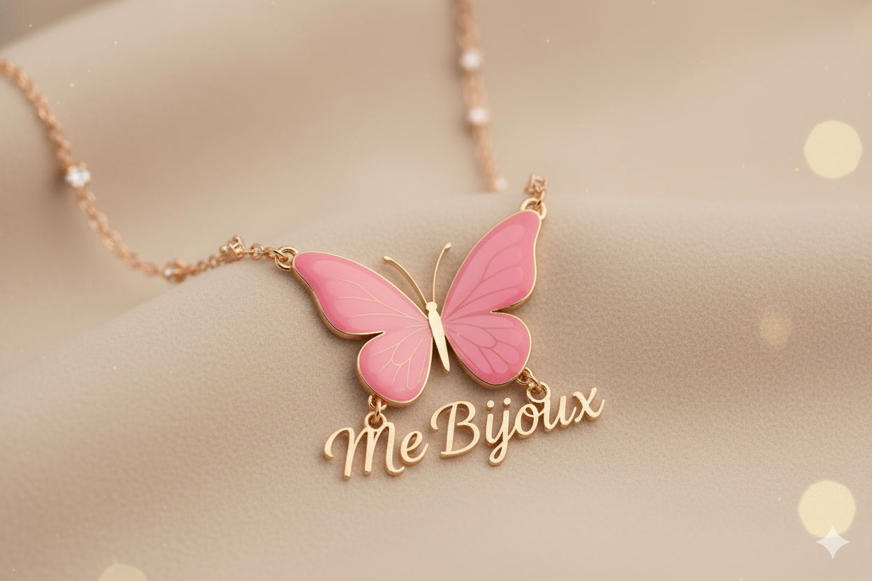 Detalhe de um colar Me Bijoux